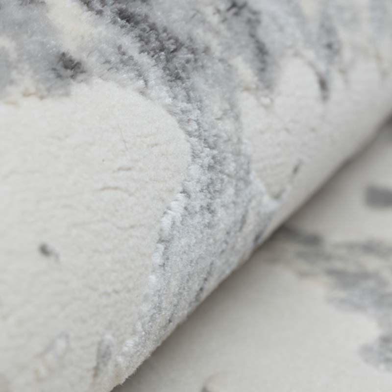 Covor Tip Pictura Moderna Incadrata in Chenar, Gri