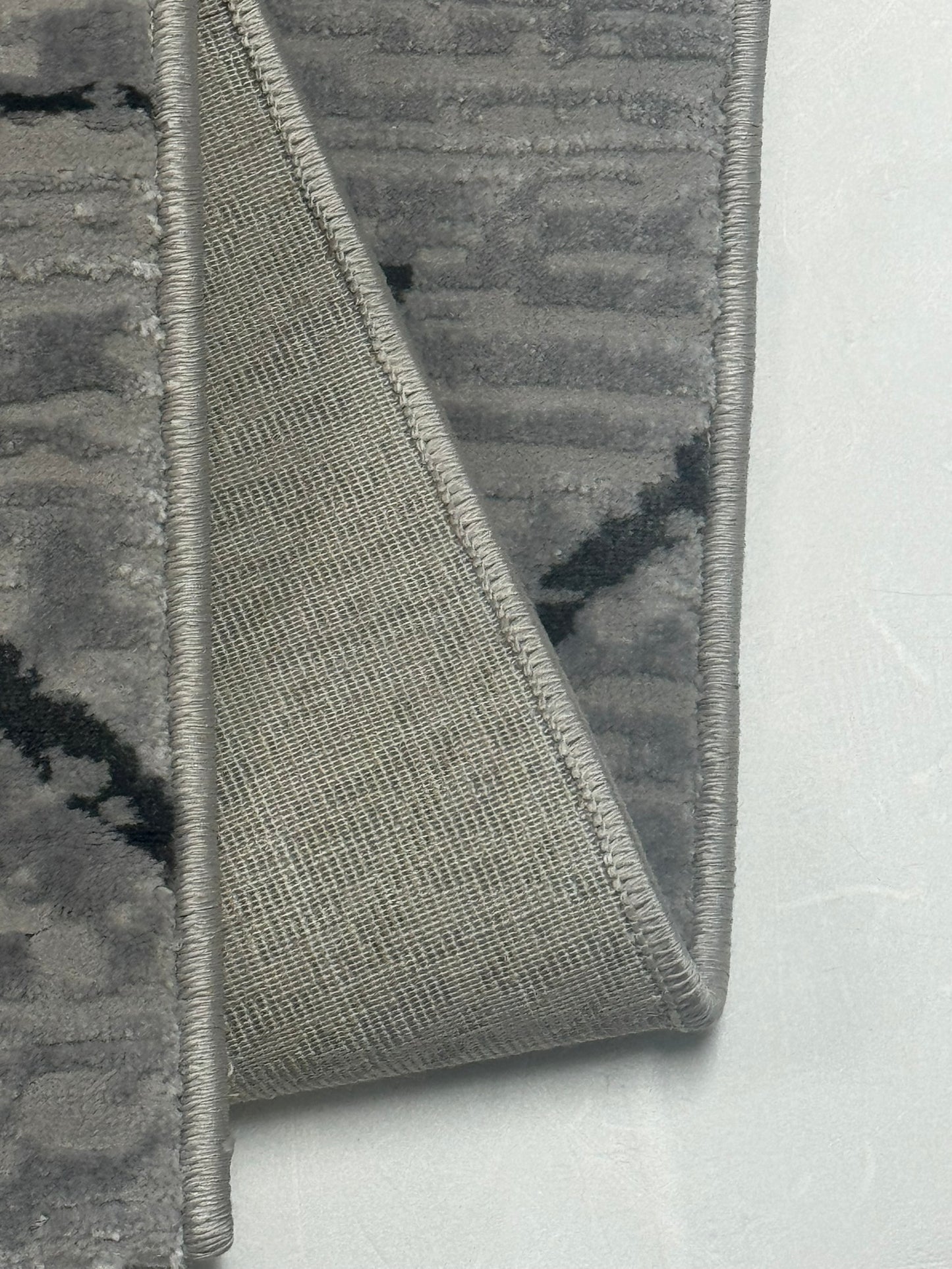 Set 3 Traverse Premium cu Insertii Geometrice,,Gri/Crem