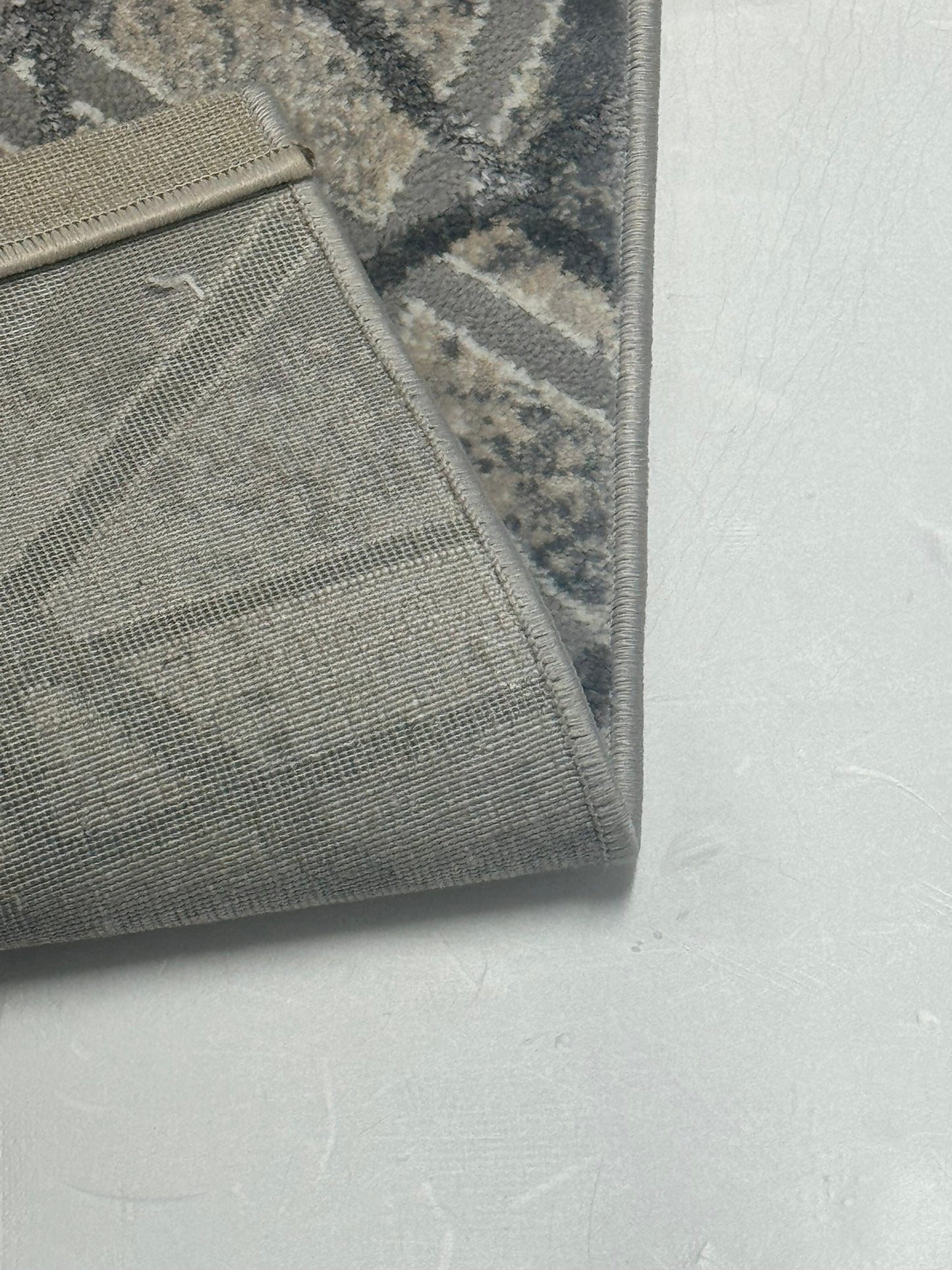 Set 3 Traverse Premium cu Insertii Geometrice,,Gri/Crem