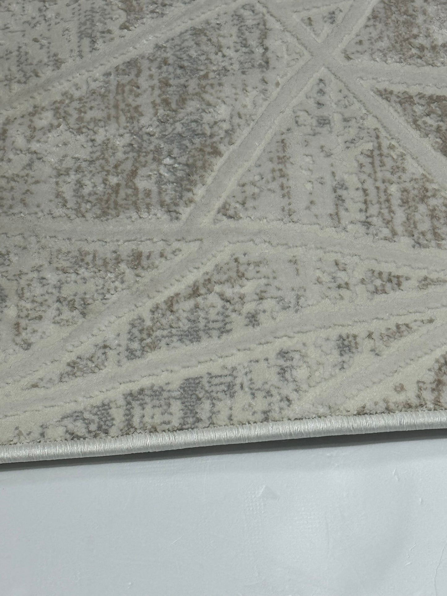 Set 3 Traverse Premium cu Insertii Geometrice,,Bej/Crem/Gri