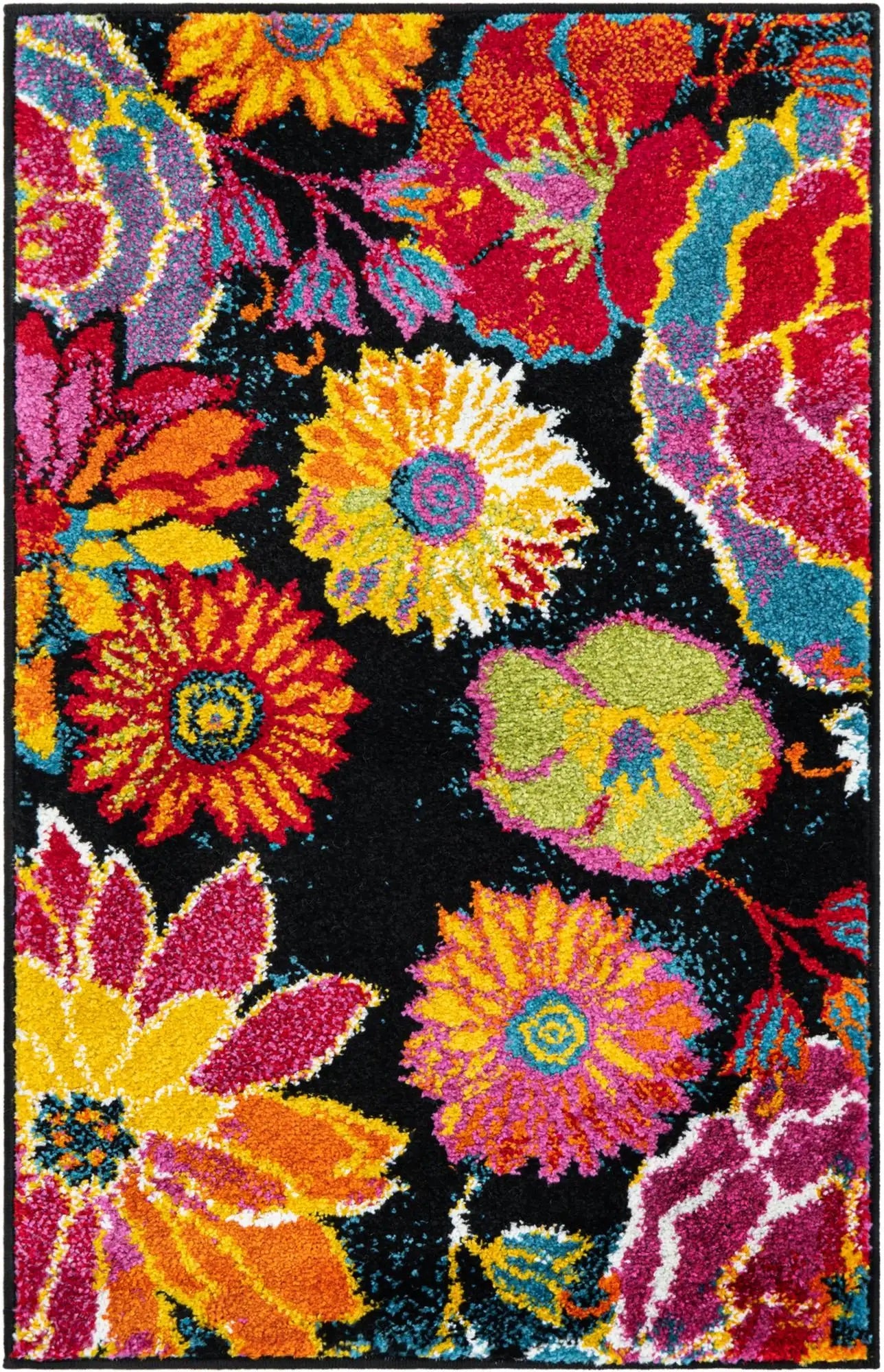 Covor Floral Multicolor