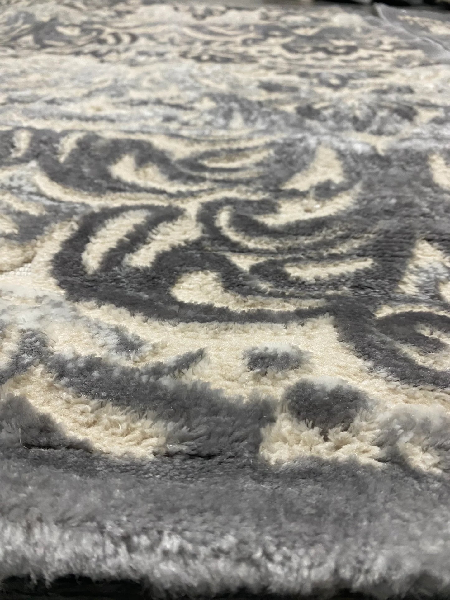 Set 3 Traverse Cu Insertii Florale 3D tip Margarete,Gri/Bej