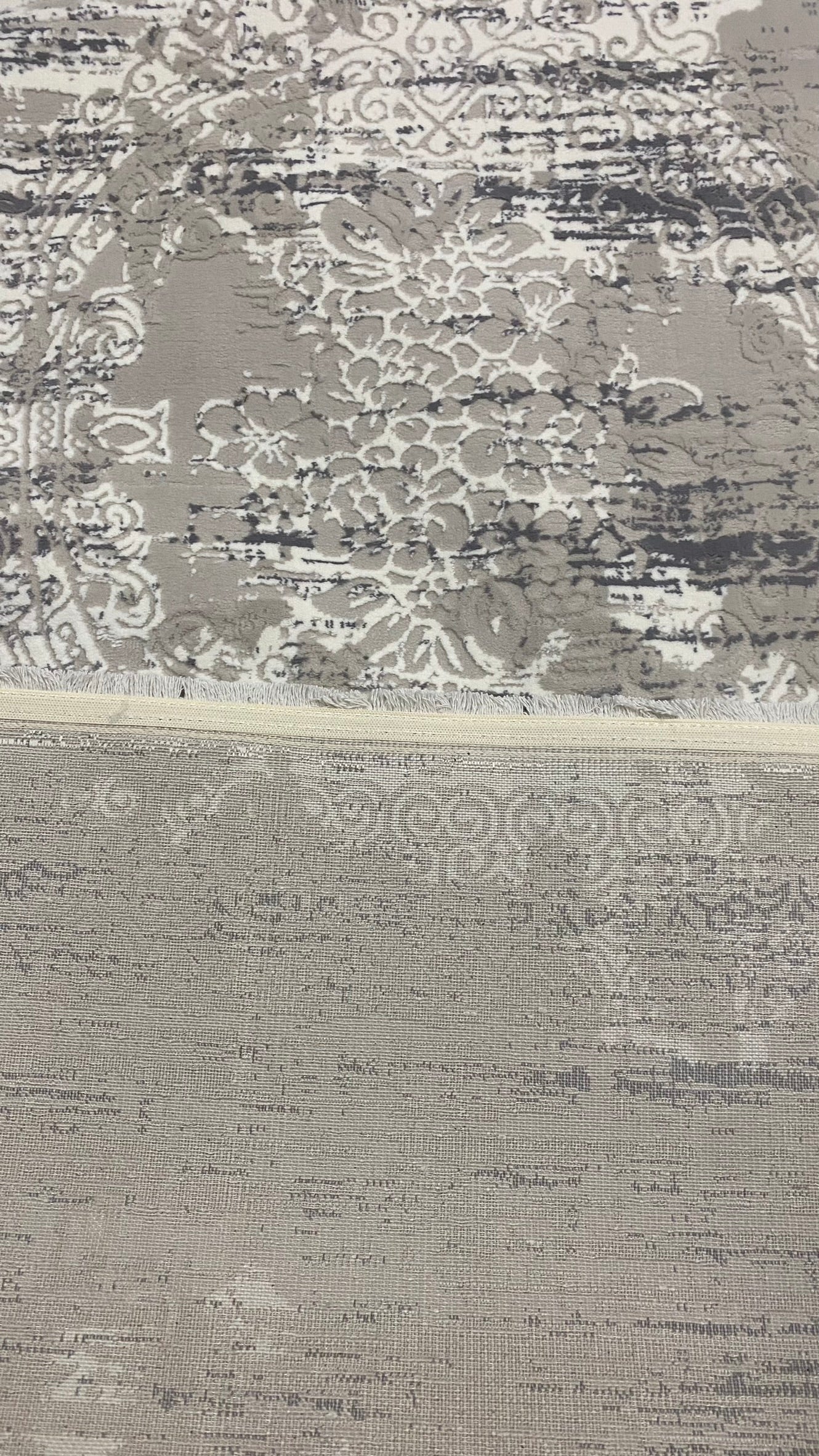 Covor Modern Picasso si Medalion ,Bej/Alb/Gri