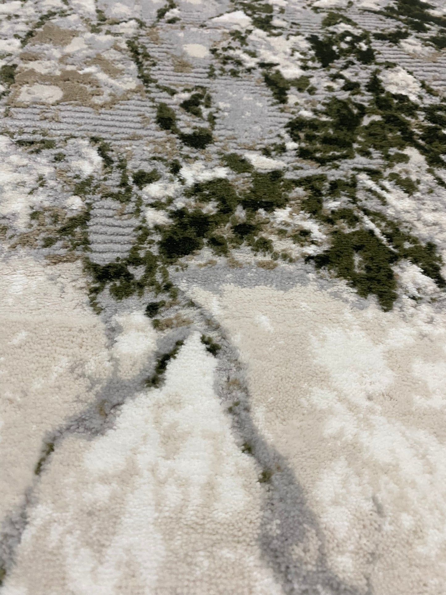 Covor Modern Oglina Sparta,Verde/Bej