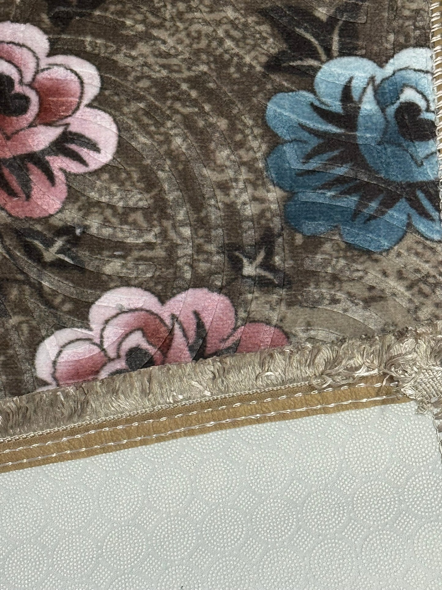 Set 3 Traverse Antiderapante Cu Insertii Florale,Multicolor