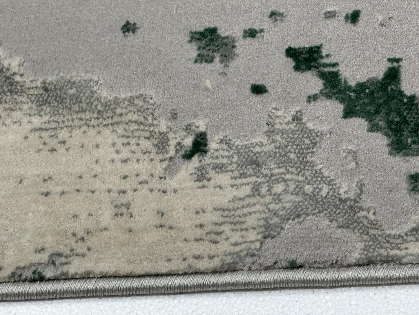 Covor Tip Pictura Moderna,Gri/Bej/Verde