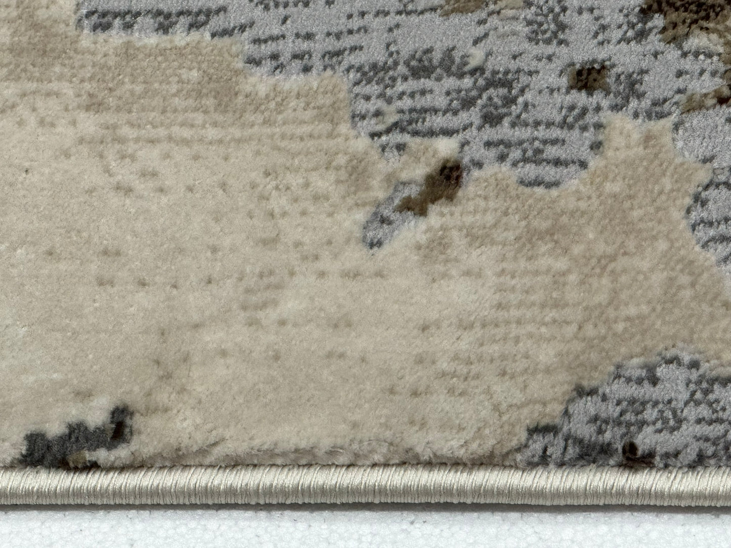 Covor Tip Pictura Moderna,Gri/Bej/Maro