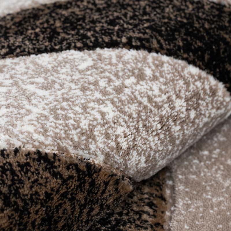 Covor cu Insertii 3D Vortex ,Bej/Maro