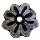 Covor tip Floare 3D Pufos de Matase si Bumbac  ,Gri/Negru/Alb