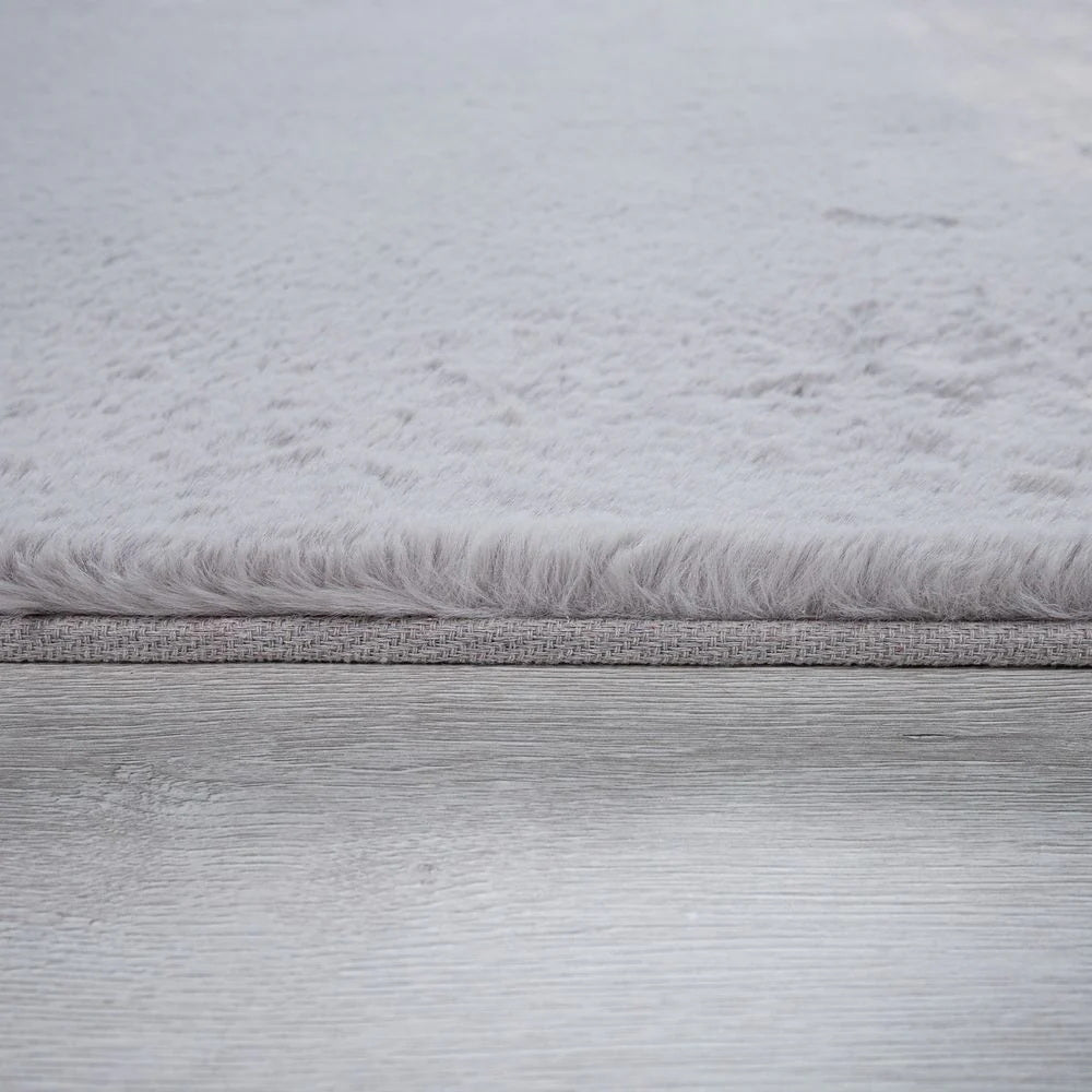 Set 3 Traverse Super Pufoase Tip Rabbit Antiderapante,Gri