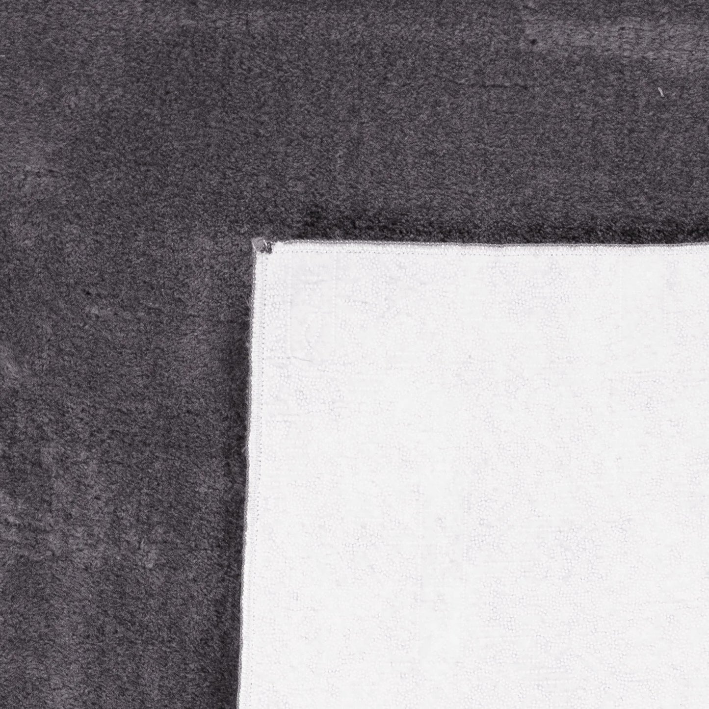 Covor Rotund Pelus ,Gri Petrol