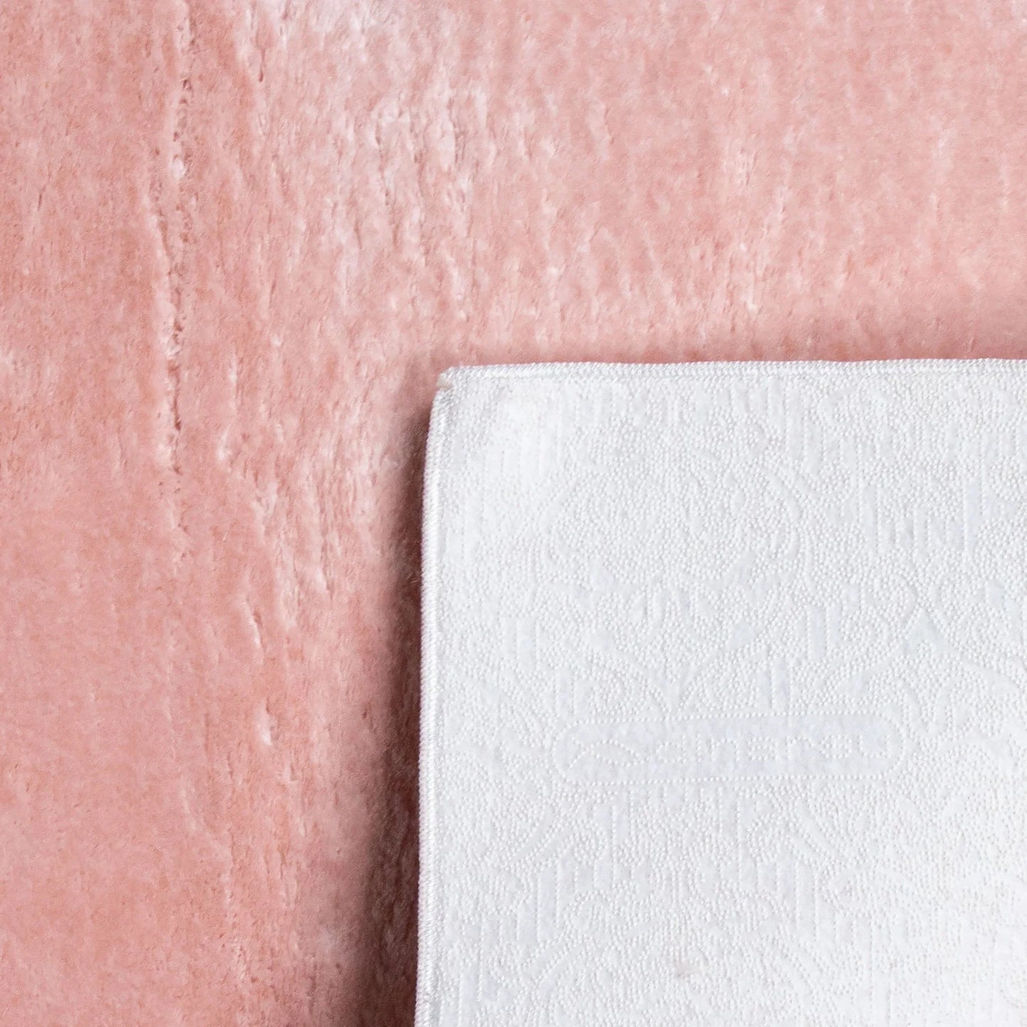 Set 3 Covoare Pufoase Pelus,Roz Pudra