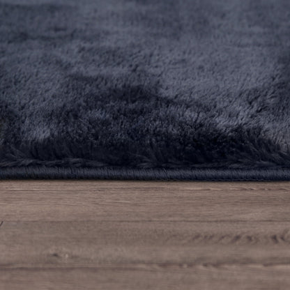 Covor Pufos Pelus,Bleumarin