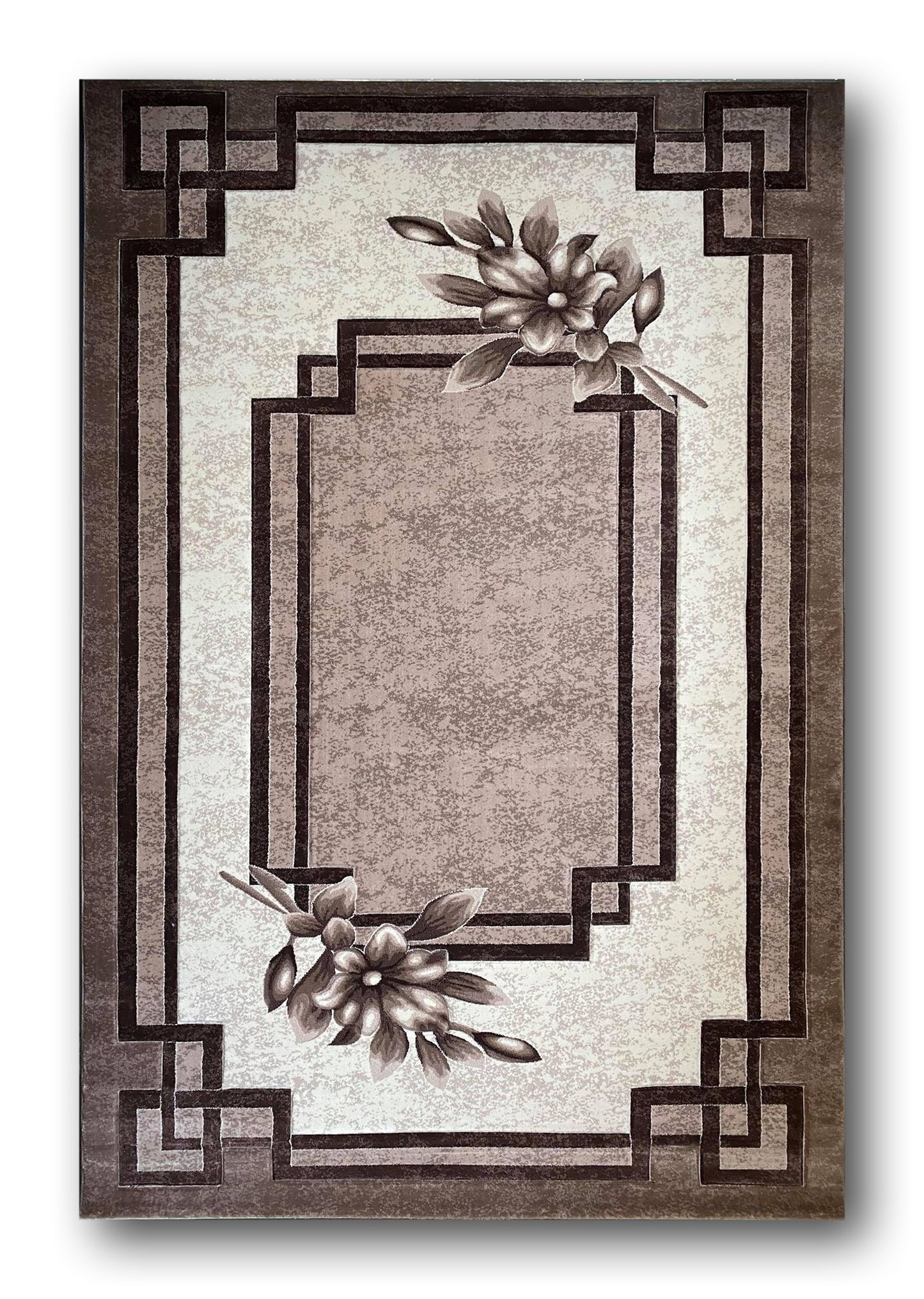 Covor cu insertii Florale ,Bej