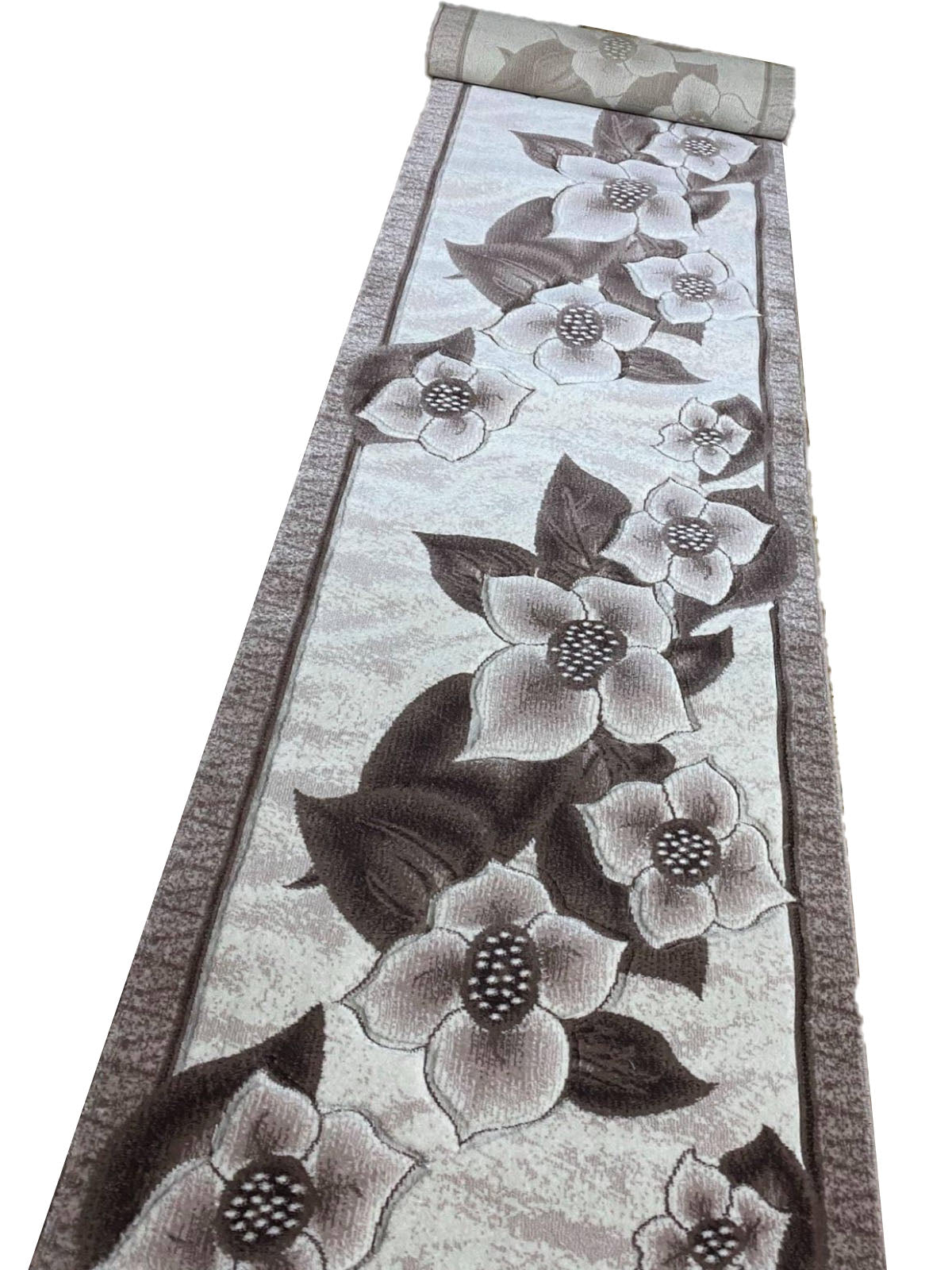 Traversa cu Insertii Florale de tip Bujor ,Bej