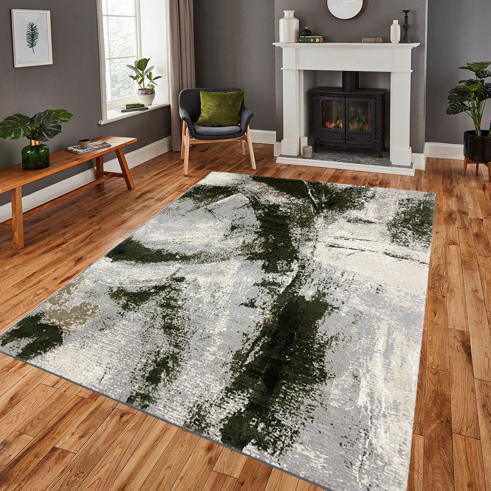 Covor Modern Picasso,Verde/Bej