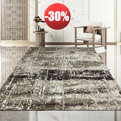 Covor Modern Tip Picasso,Bej/Maro