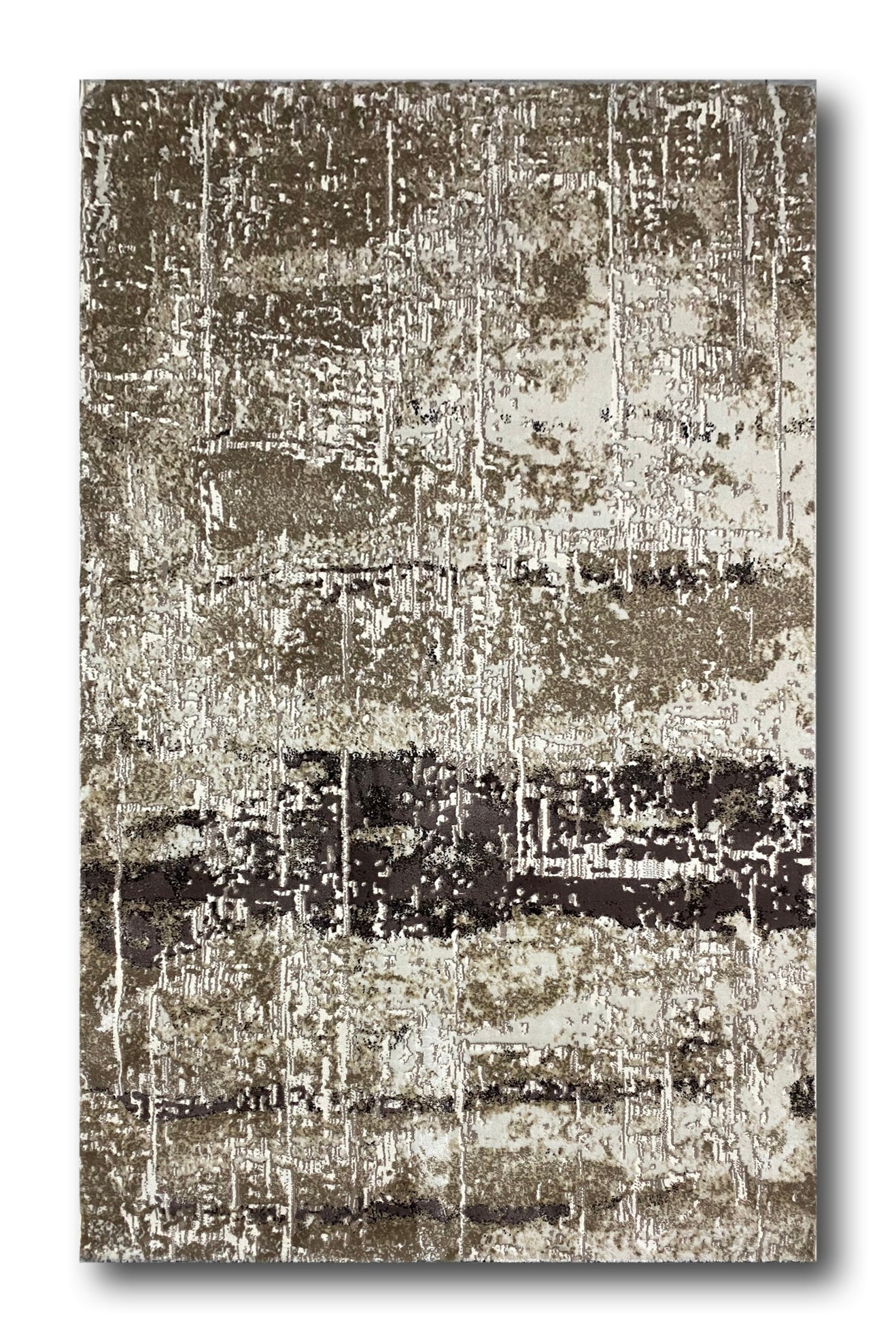 Covor Modern Tip Picasso,Bej/Maro