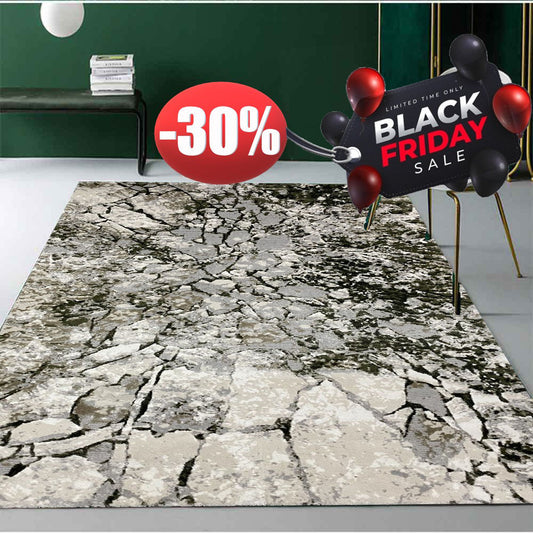 Covor Modern Oglina Sparta,Verde/Bej