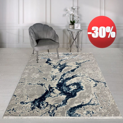 Covor Modern Taifun,Albastru/Turqoiuse/Gri