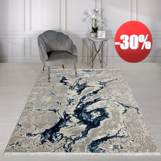 Covor Modern Taifun,Albastru/Turqoiuse/Gri