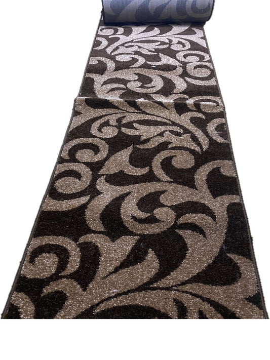 Traversa cu Insertii Florale ,Maro