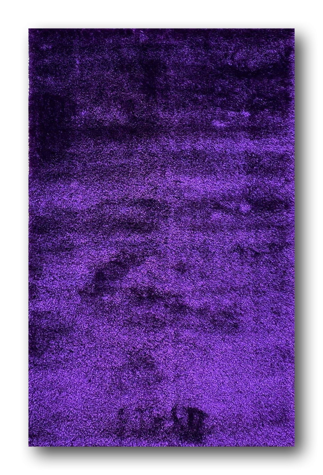 Covor Pufos din Fir de Matase si Bumbac 3D,Mov