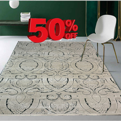 Covor Premium Angora Hali Tip Thailanda,Verde Smarald/Crem