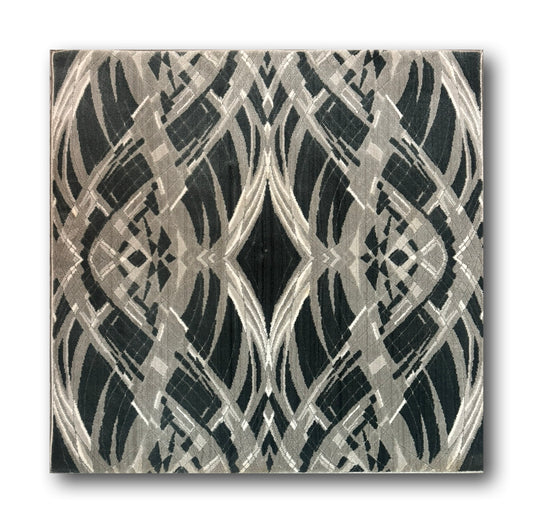 Covor Patrat 1x1M ,Gri/Antracit