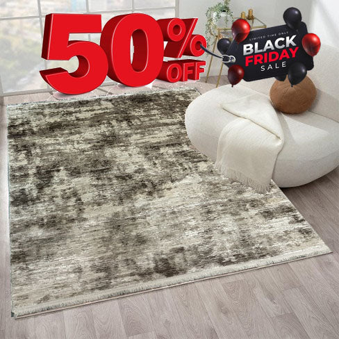 Covor Premium Angora Hali Tip Picasso,Bej/Maro