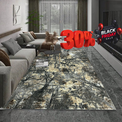 Covor Premium Amurg de Toamna ,Crem/ Gri Antracid