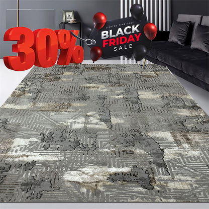 Covor Premium Tip Labirint ,Crem/ Gri Antracid