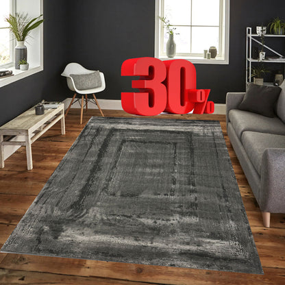 Covor Premium Tablou ,Negru