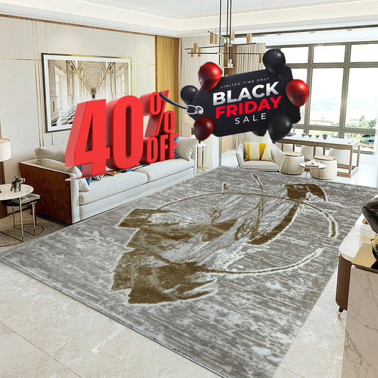 Covor Modern,Galben/Crem