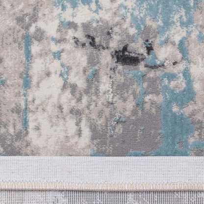 Covor Tip Pictura Moderna,Albastru/Gri