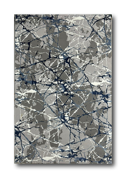 Covor Premium Panza De Paianjen,Albastru/Gri