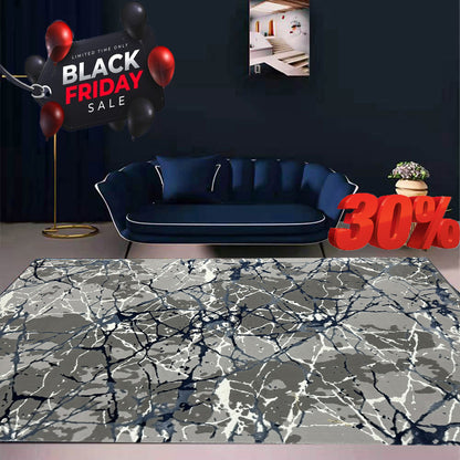 Covor Premium Panza De Paianjen,Albastru/Gri