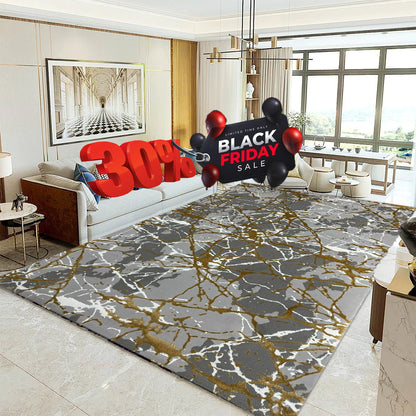 Covor Premium Panza De Paianjen,Galben/Gri