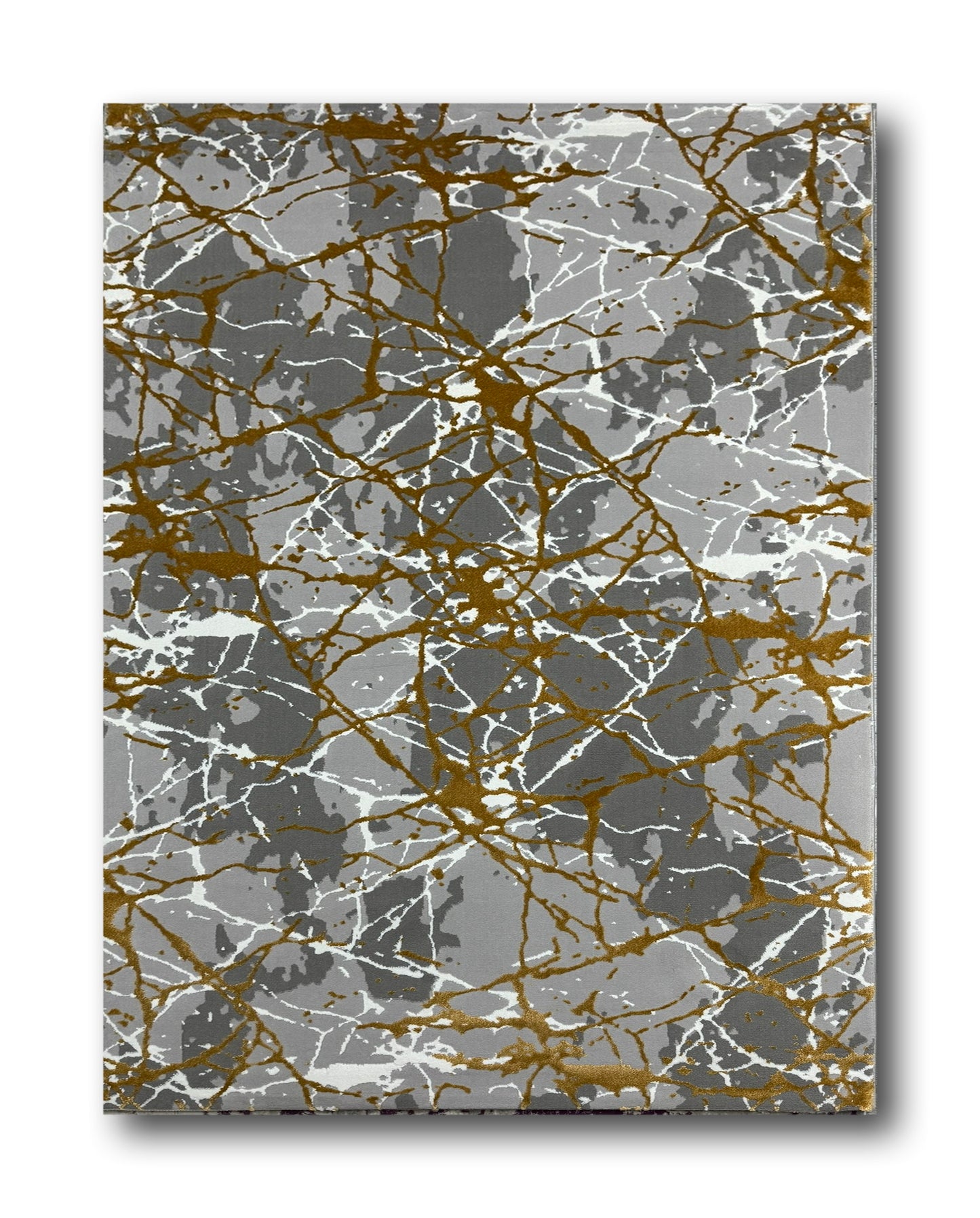 Covor Premium Panza De Paianjen,Galben/Gri