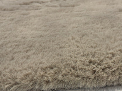 Covor Pufos tip Blanita Rabbit,Cappuccino