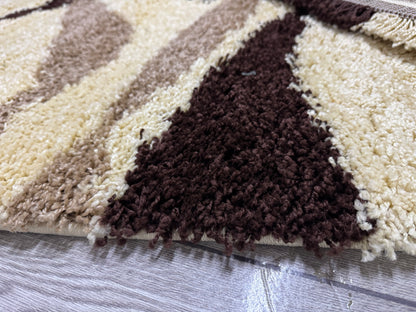 Covor Modern tip X, Gri/Negru/Verde