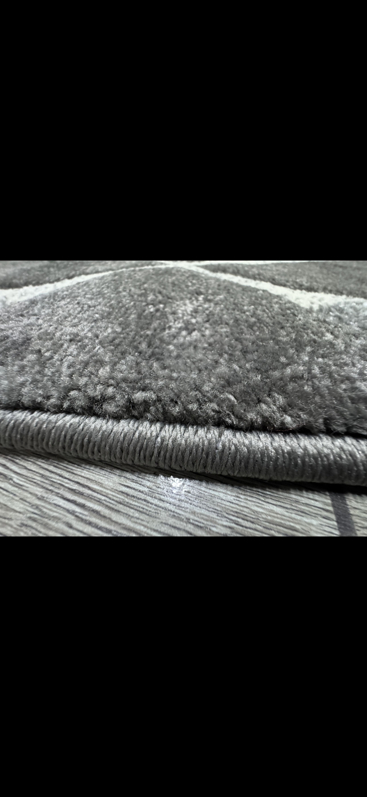 Covor Modern tip X, Gri/Negru/Albastru