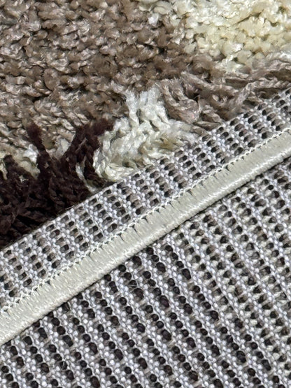 Covor Modern tip X, Gri/Negru/Verde