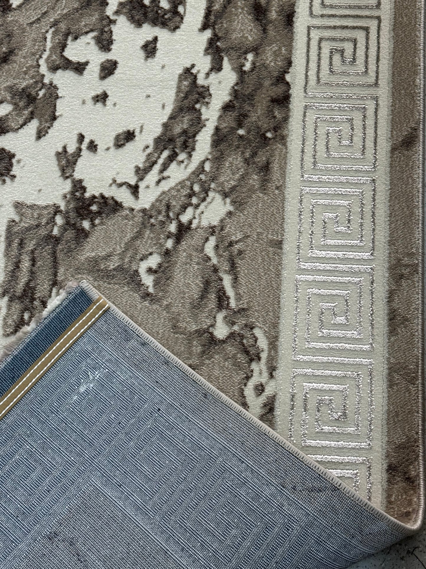 Covor cu Insertii 3D Grecești Bej/Crem