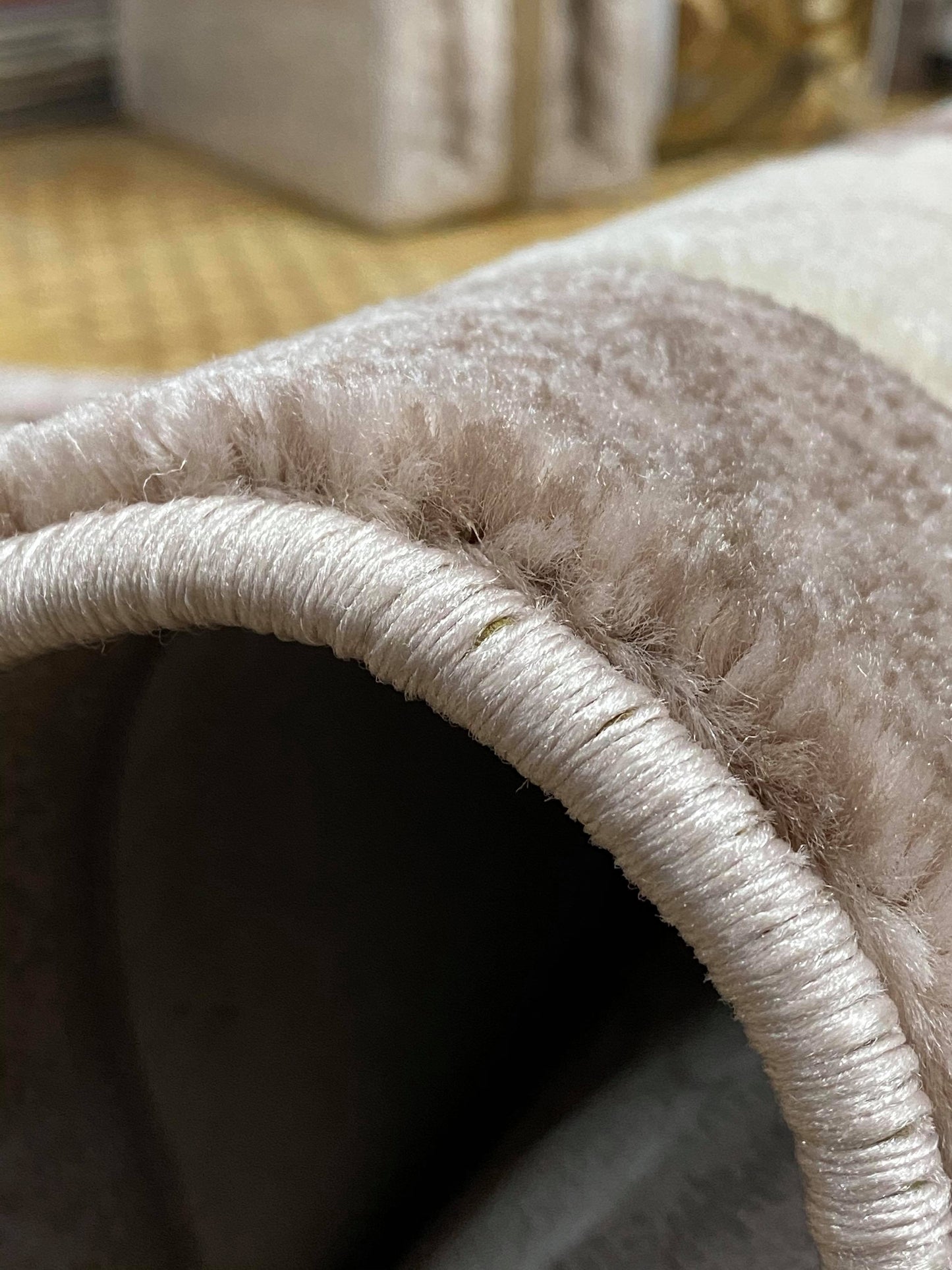 Covor cu Insertii Tribale,Bej/Grej