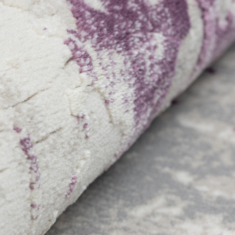 Covor Tip Pictura Moderna Incadrata in Chenar, Mov