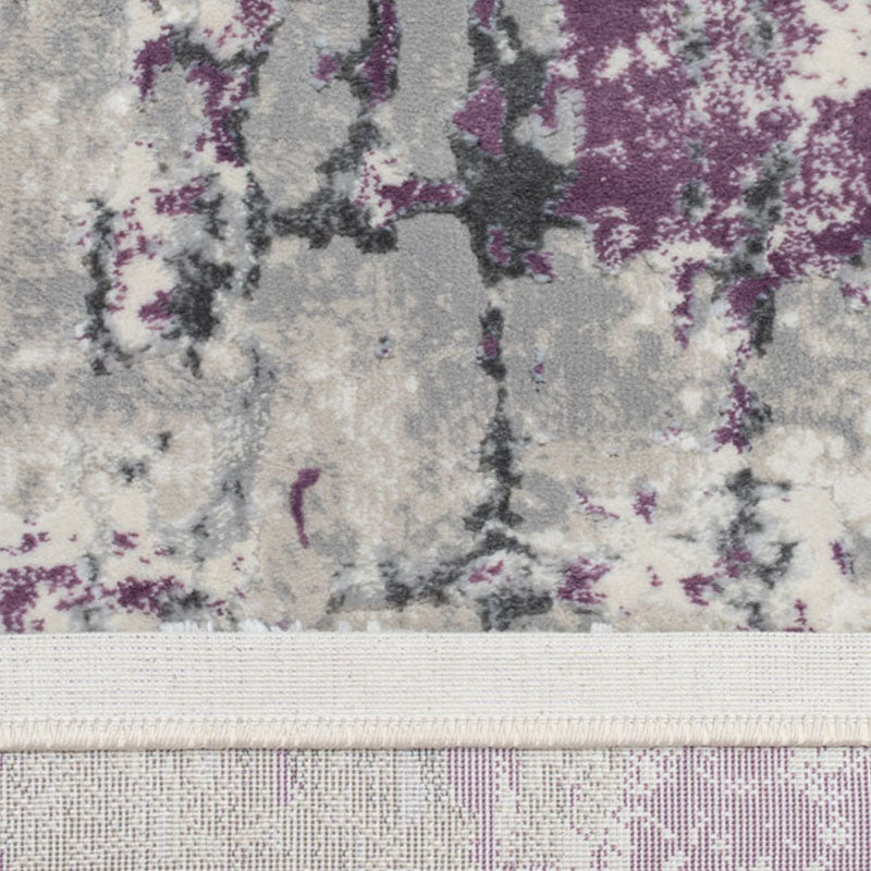 Covor Tip Pictura Moderna,Mov/Gri