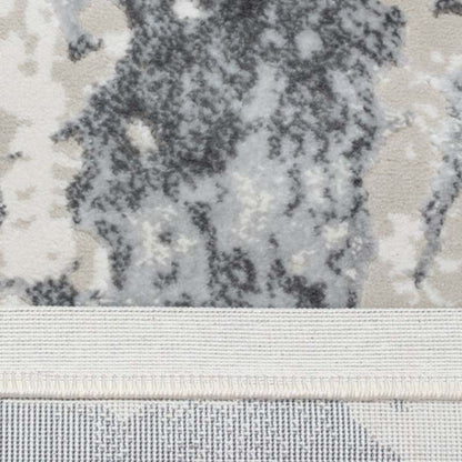 Covor Tip Pictura Moderna Incadrata in Chenar, Gri