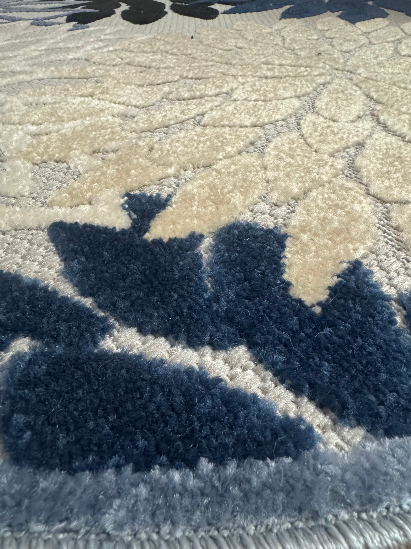 Covor rotund cu fir scurt