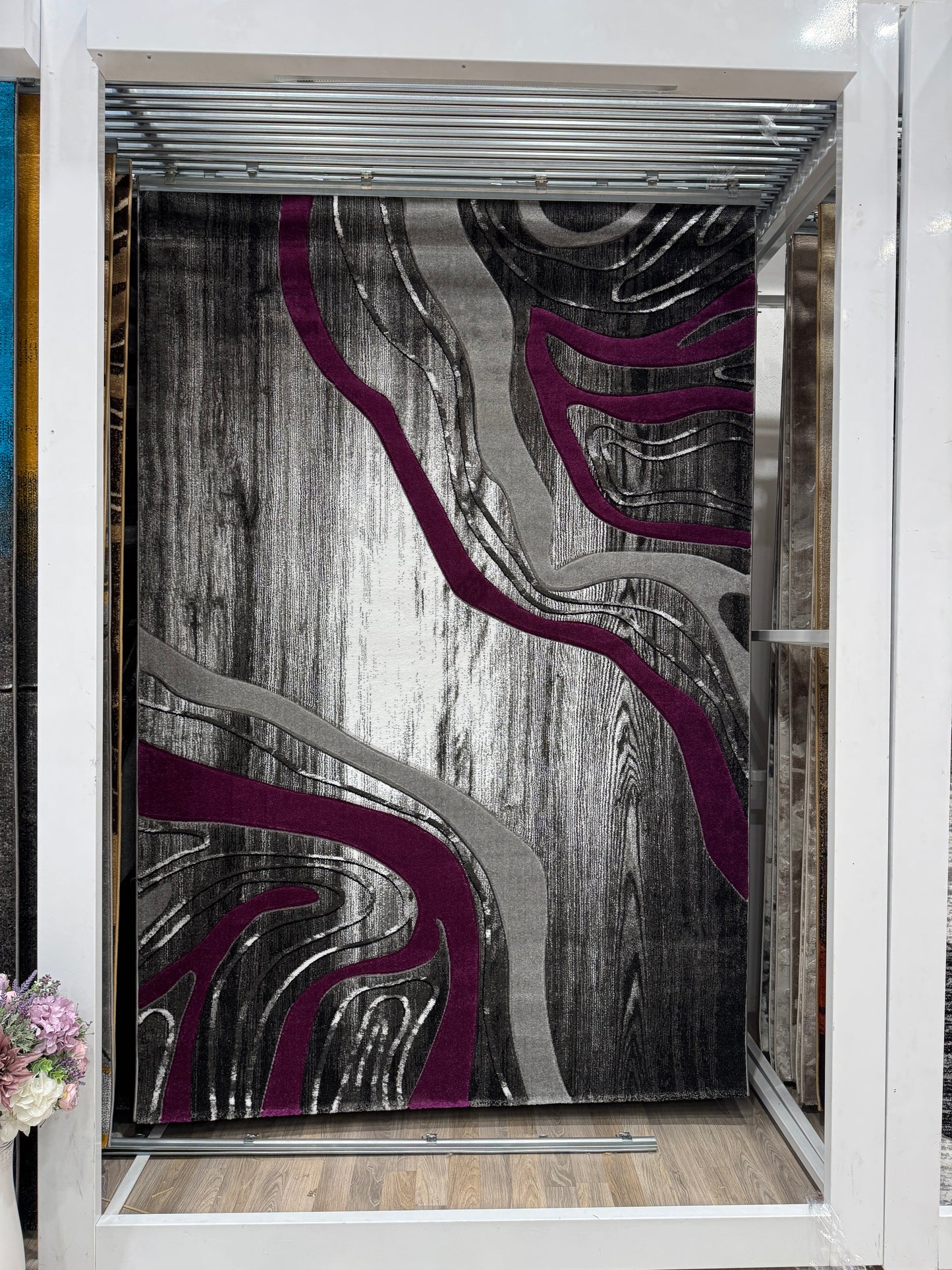 Modern tip Valuri, Gri/Negru/Mov